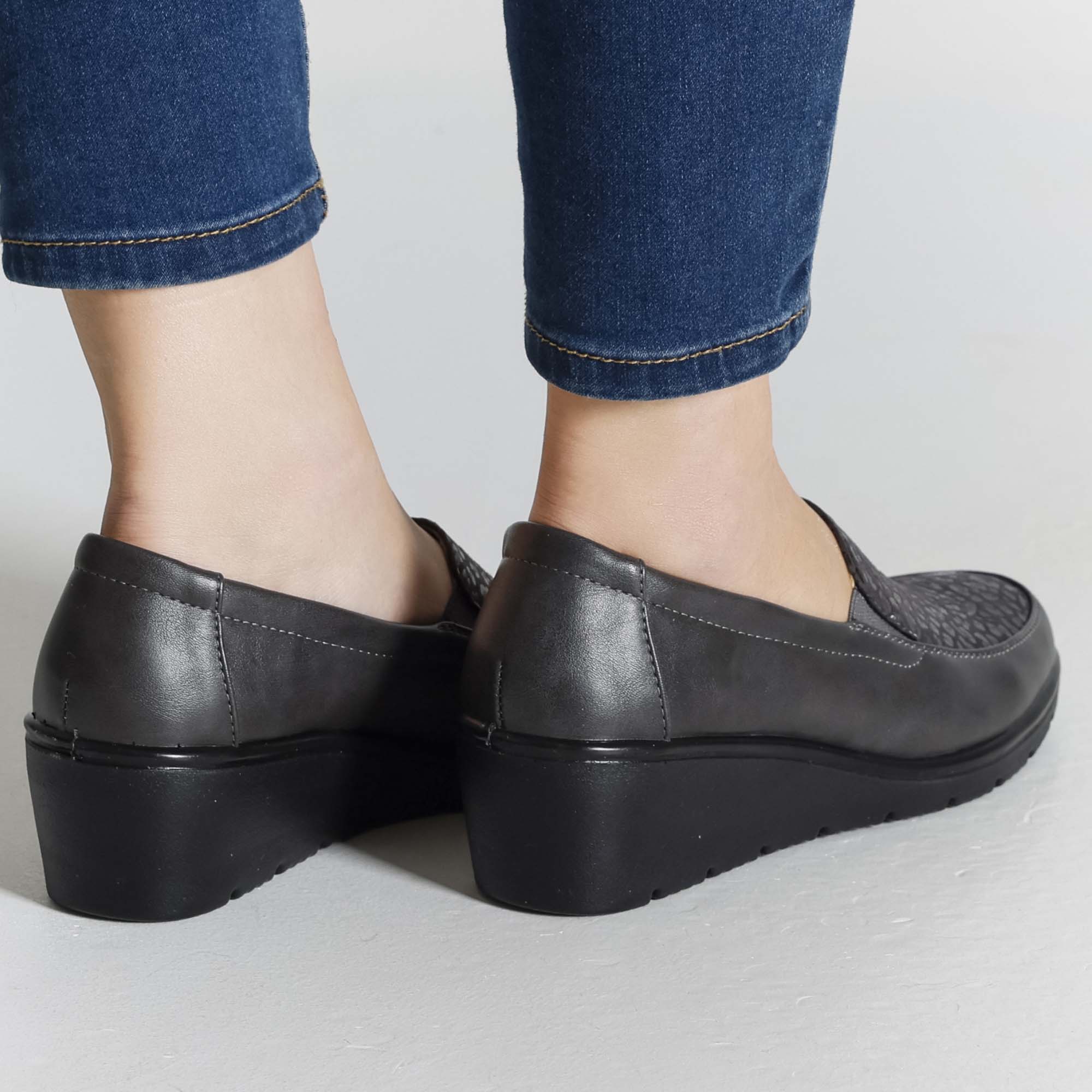 Gemma - Mocassino Fashion con zeppa