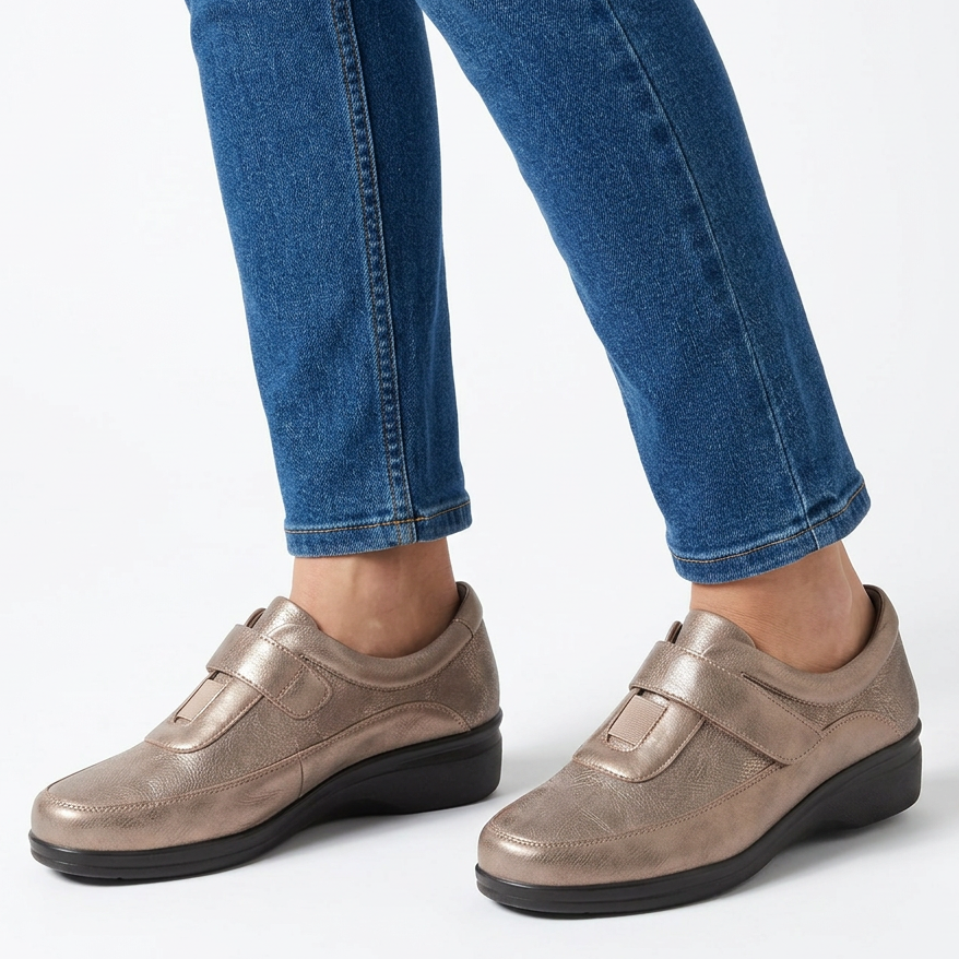 Iolanda - Mocassino anti-shock a strappo