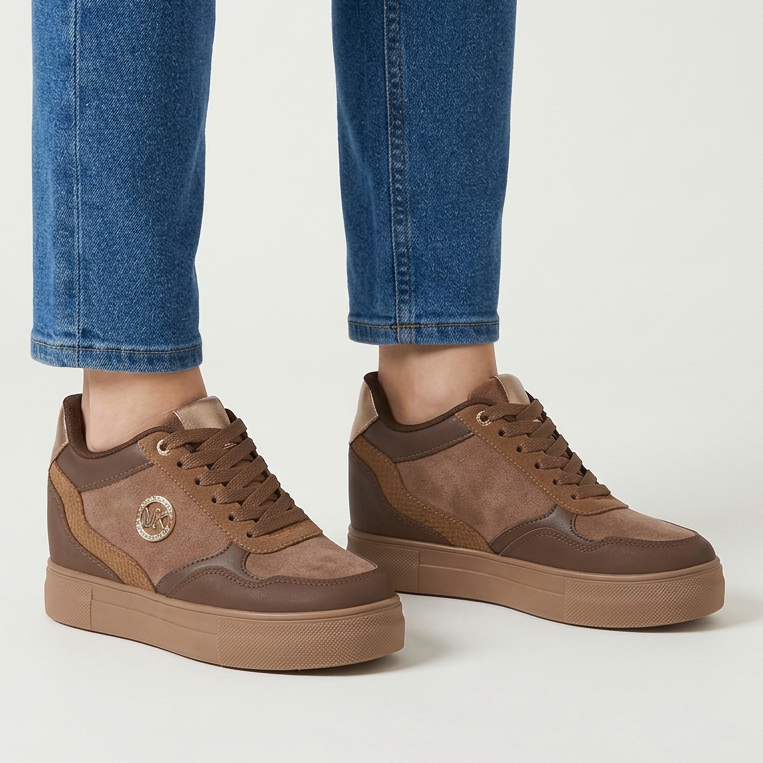 Jolie - Sneakers comoda donna con zeppa