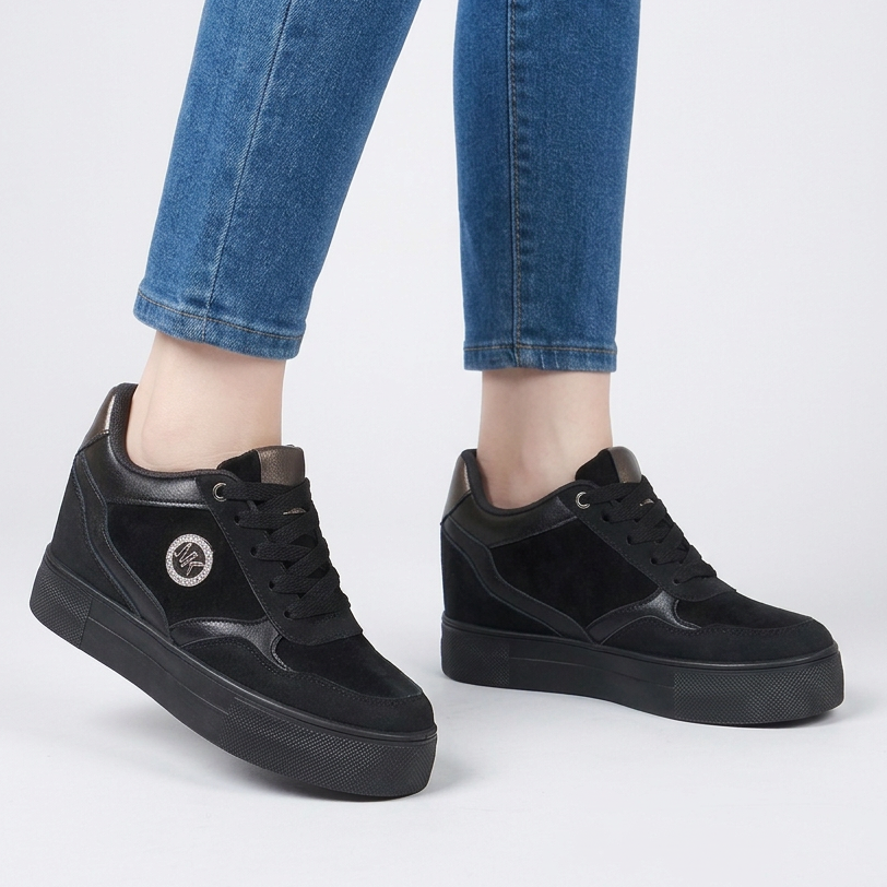 Jolie - Sneakers comoda donna con zeppa