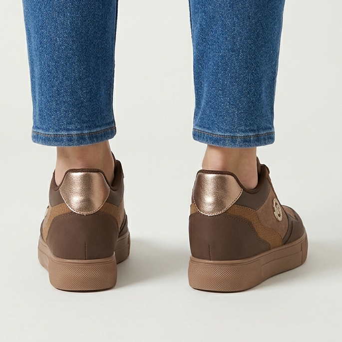 Jolie - Sneakers comoda donna con zeppa