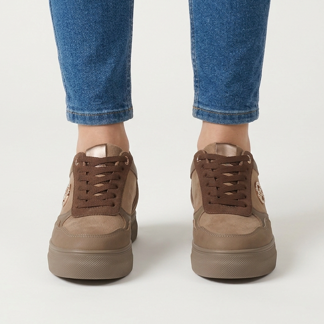 Jolie - Sneakers comoda donna con zeppa