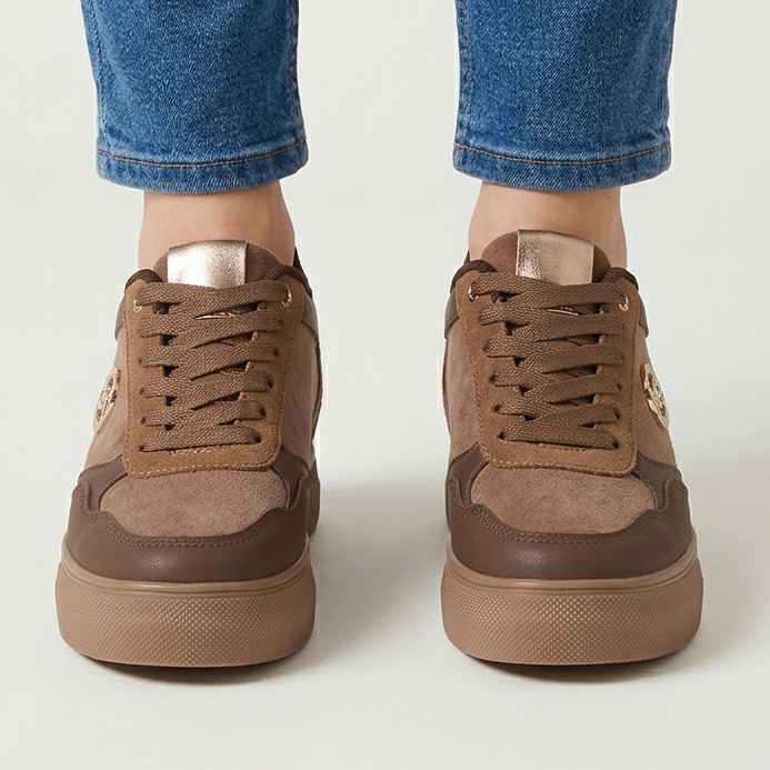 Jolie - Sneakers comoda donna con zeppa