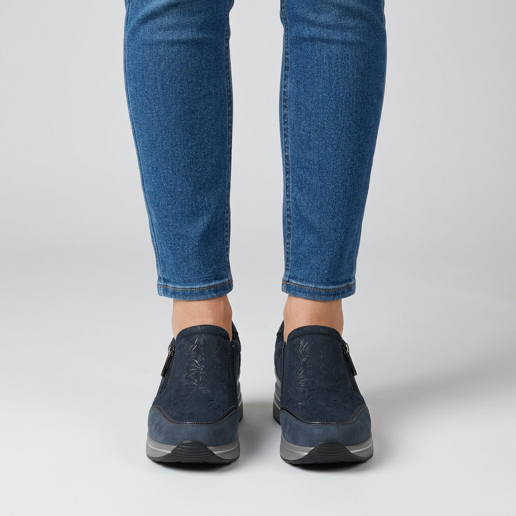 Morena - Sneakers comoda donna con zeppa