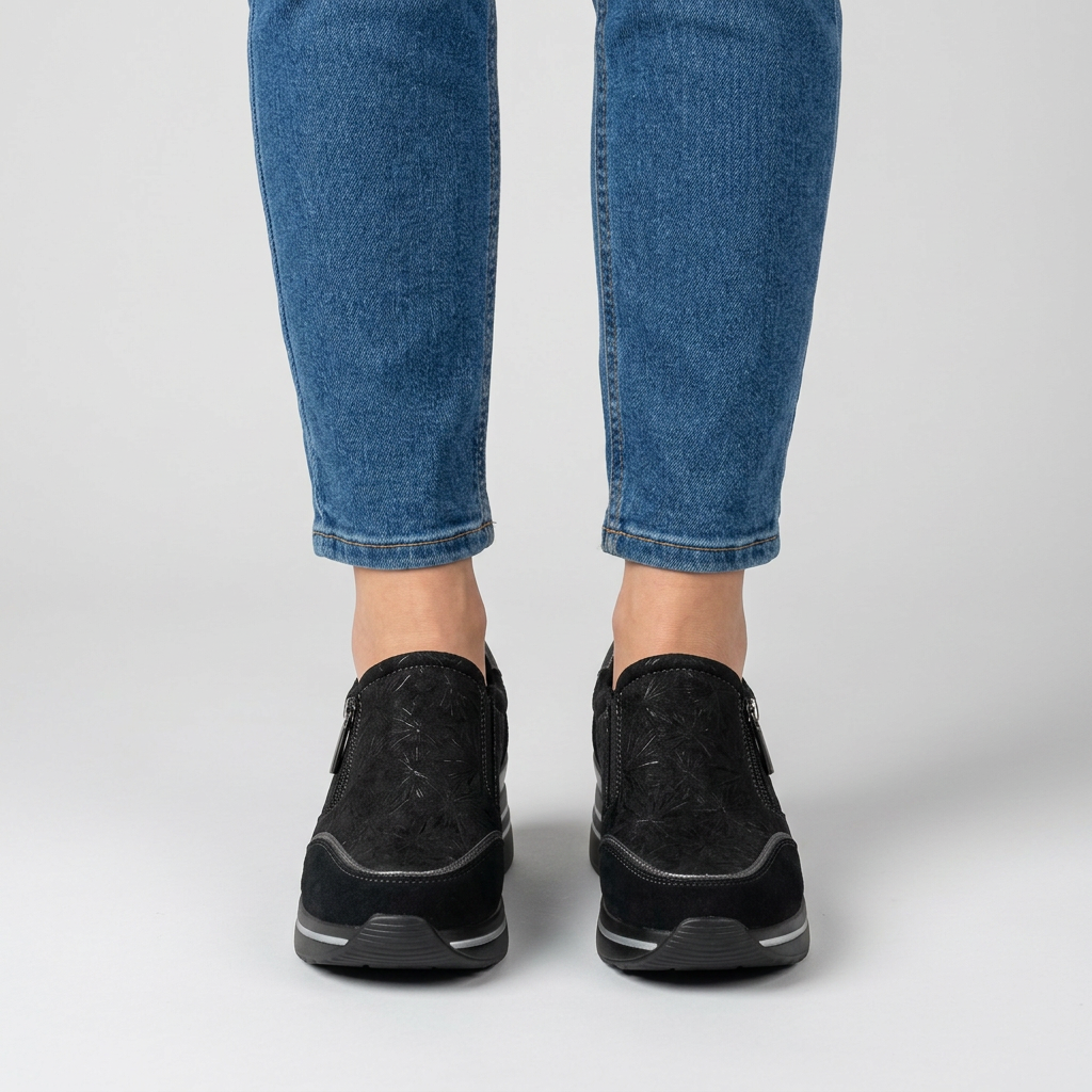 Morena - Sneakers comoda donna con zeppa
