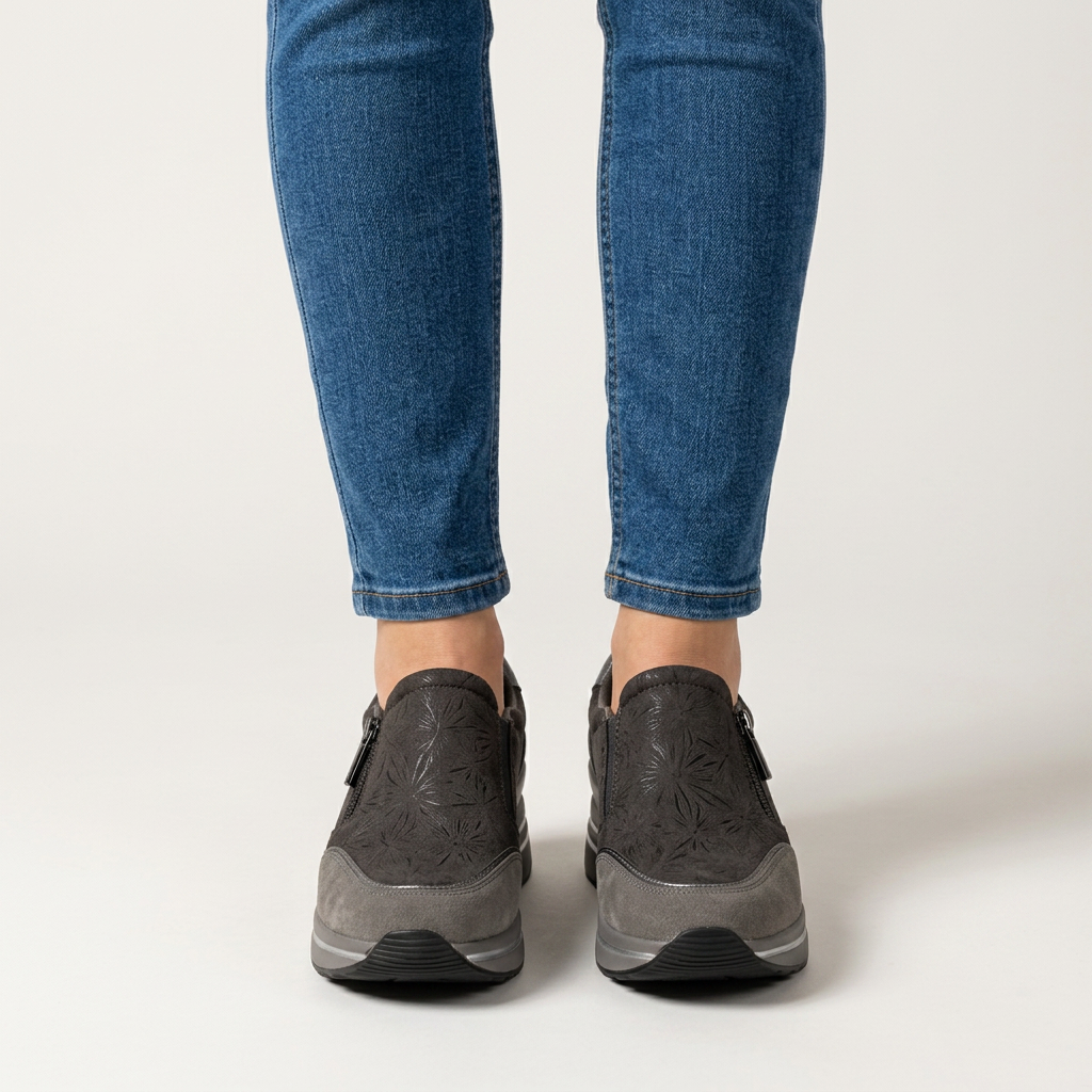 Morena - Sneakers comoda donna con zeppa