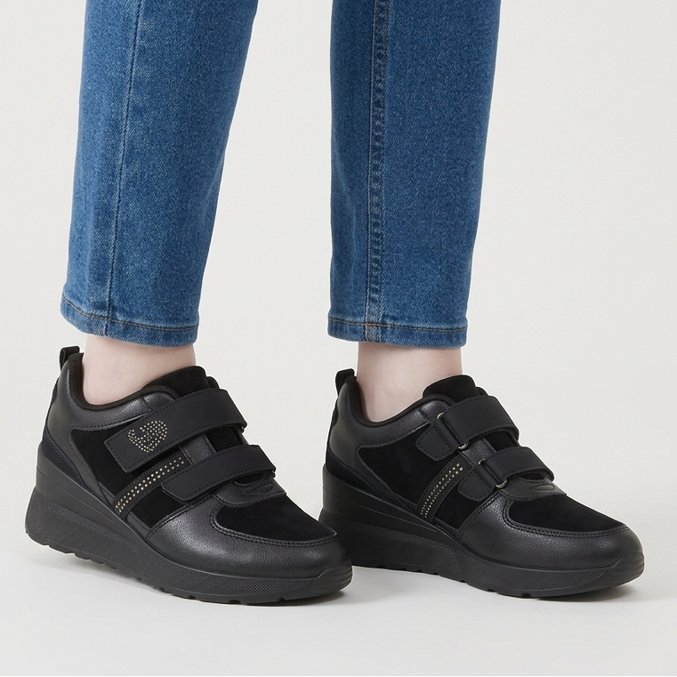 Nayla - Sneakers comfort elastico donna con strappo
