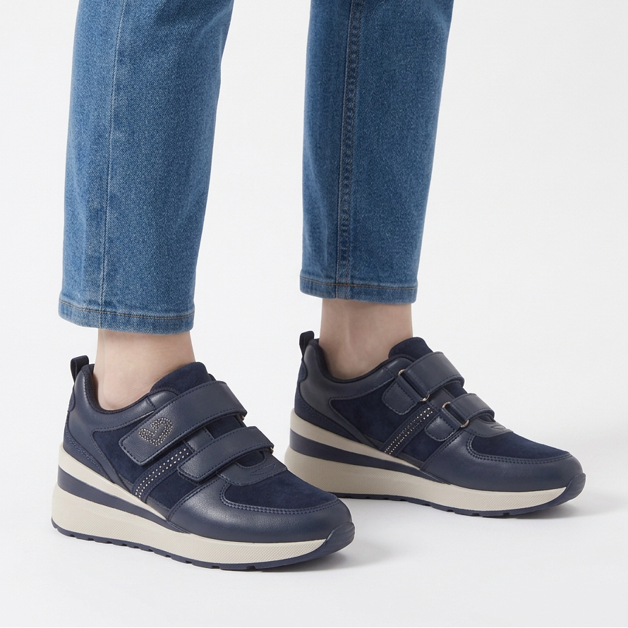 Nayla - Sneakers comfort elastico donna con strappo
