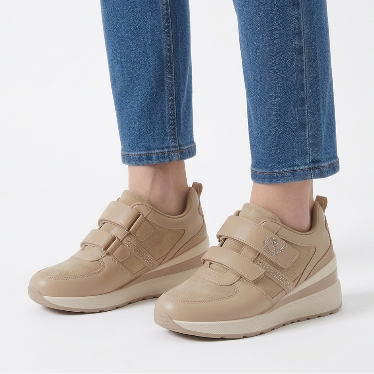 Nayla - Sneakers comfort elastico donna con strappo