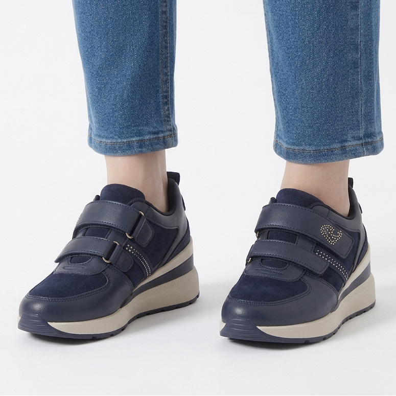Nayla - Sneakers comfort elastico donna con strappo