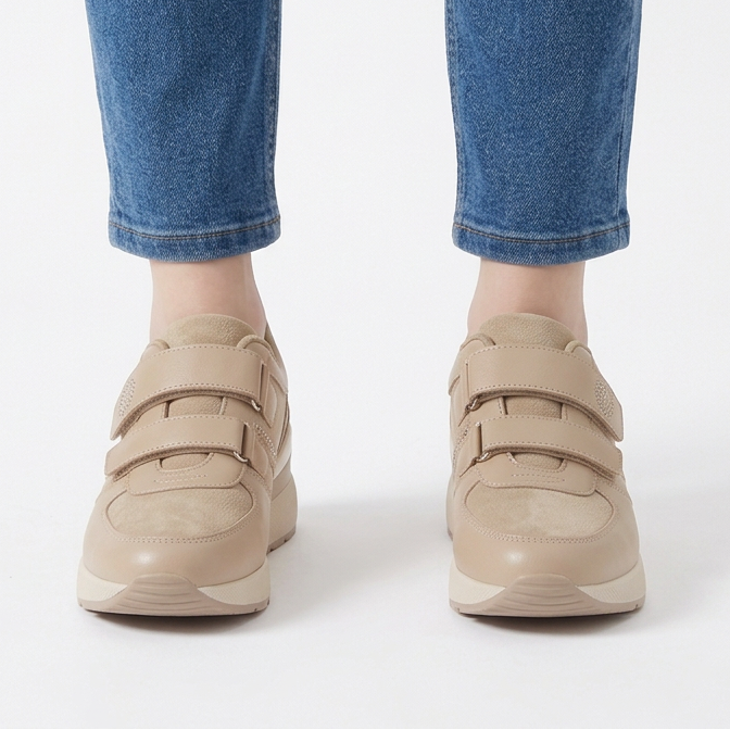 Nayla - Sneakers comfort elastico donna con strappo