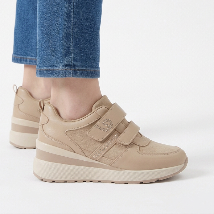 Nayla - Sneakers comfort elastico donna con strappo