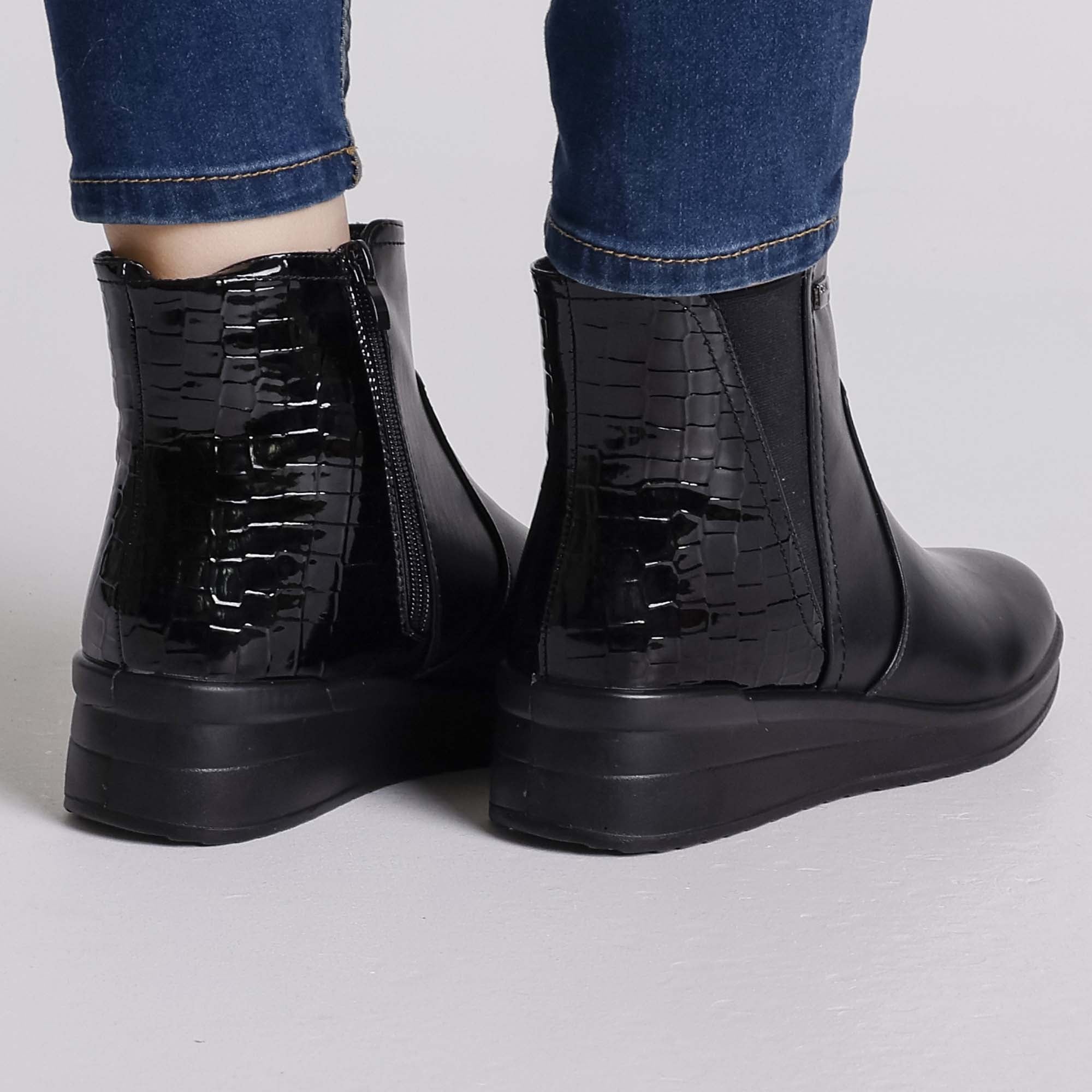 Gloria - Stivaletto comodo con zip