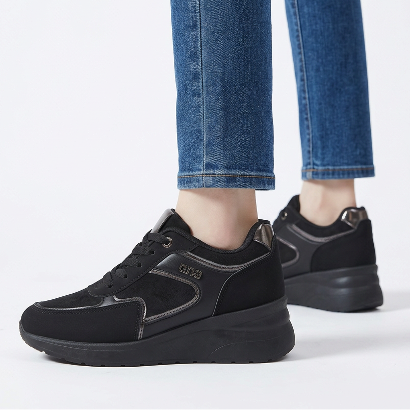 Rosa - Sneaker comoda donna con zeppa
