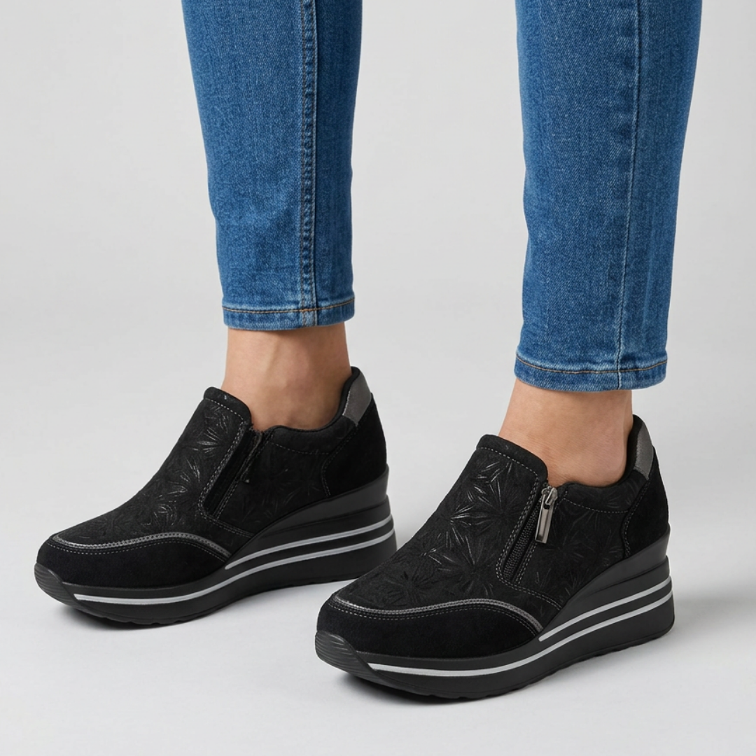 Morena - Sneakers comoda donna con zeppa