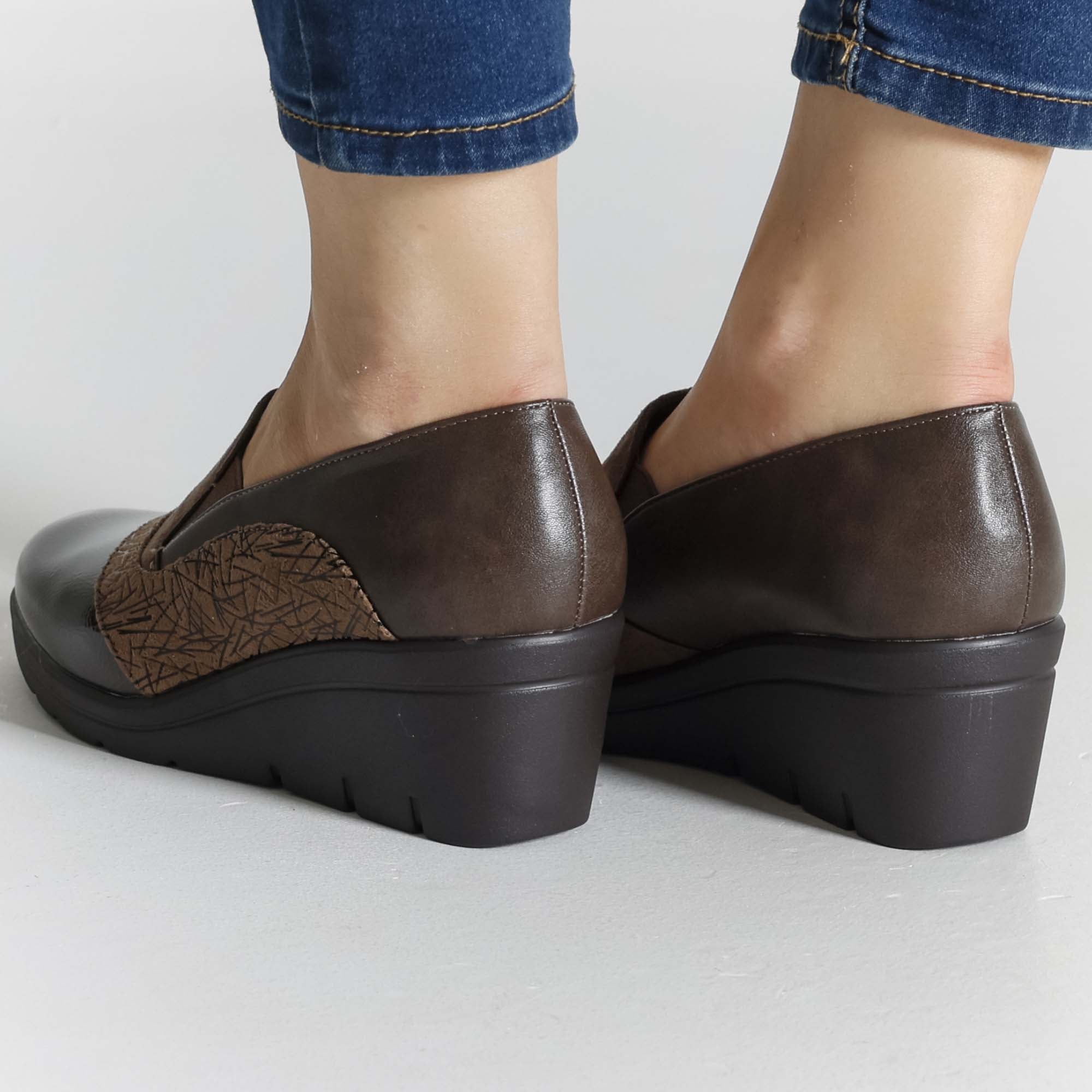 Sabina - Mocassino Comodo con zeppa