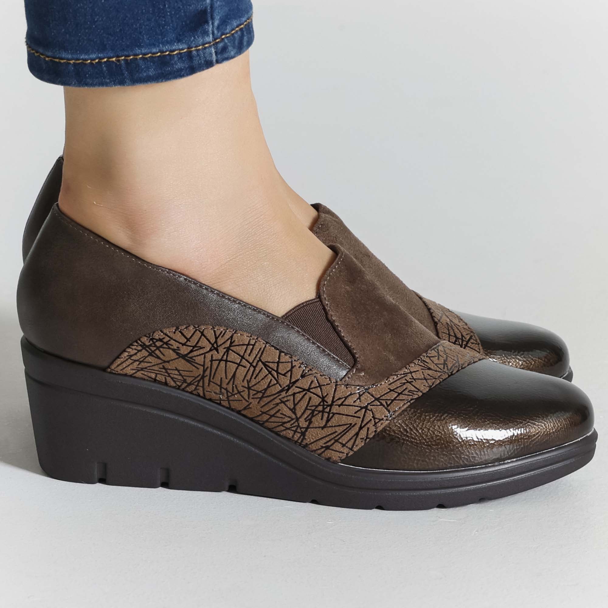 Sabina - Mocassino Comodo con zeppa