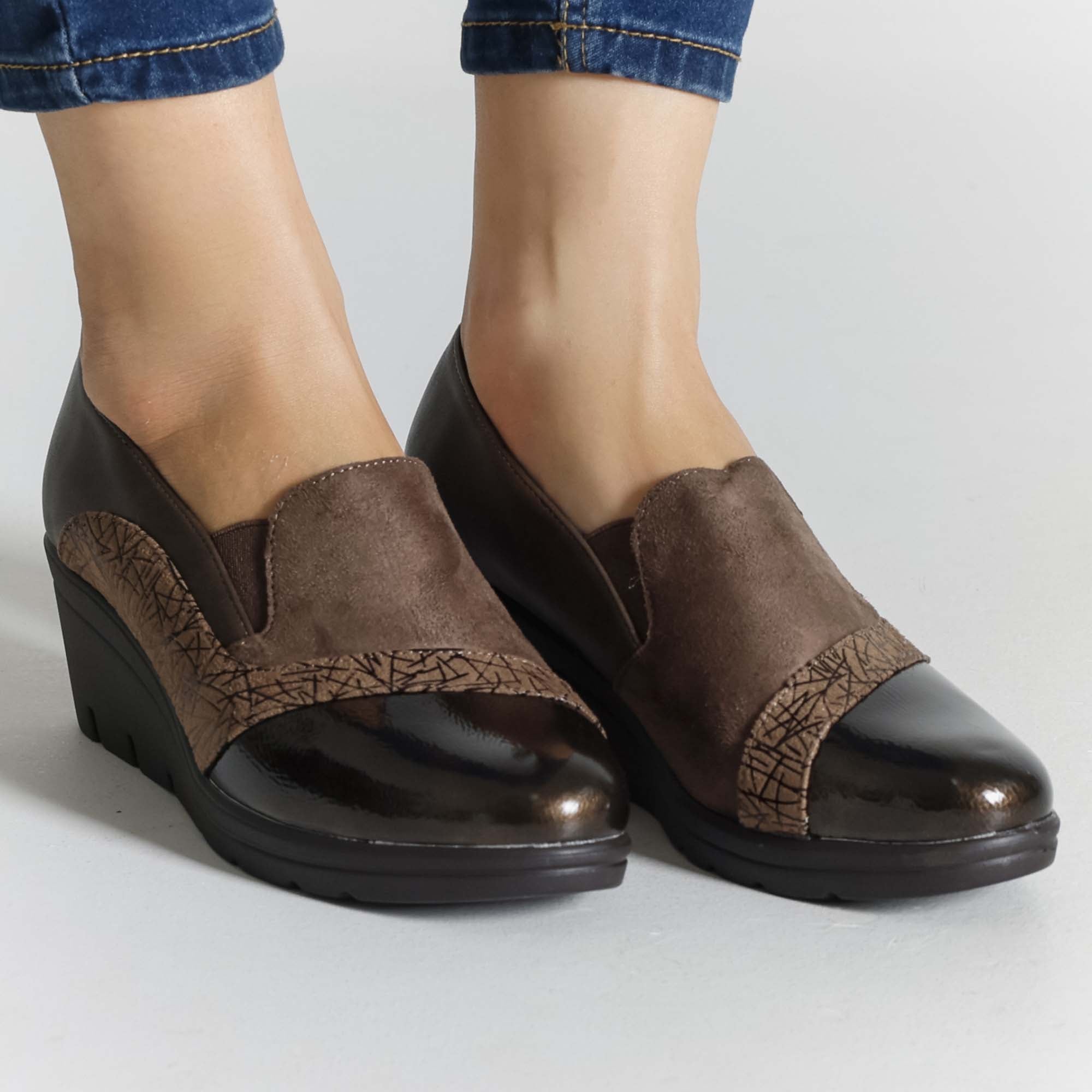 Sabina - Mocassino Comodo con zeppa