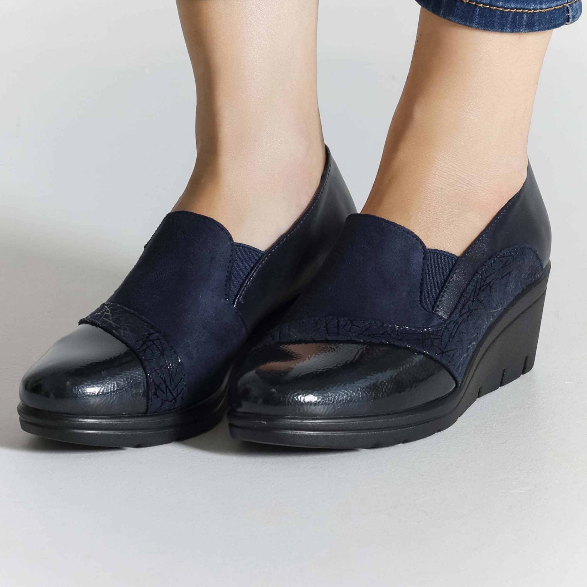 Sabina - Mocassino Comodo con zeppa