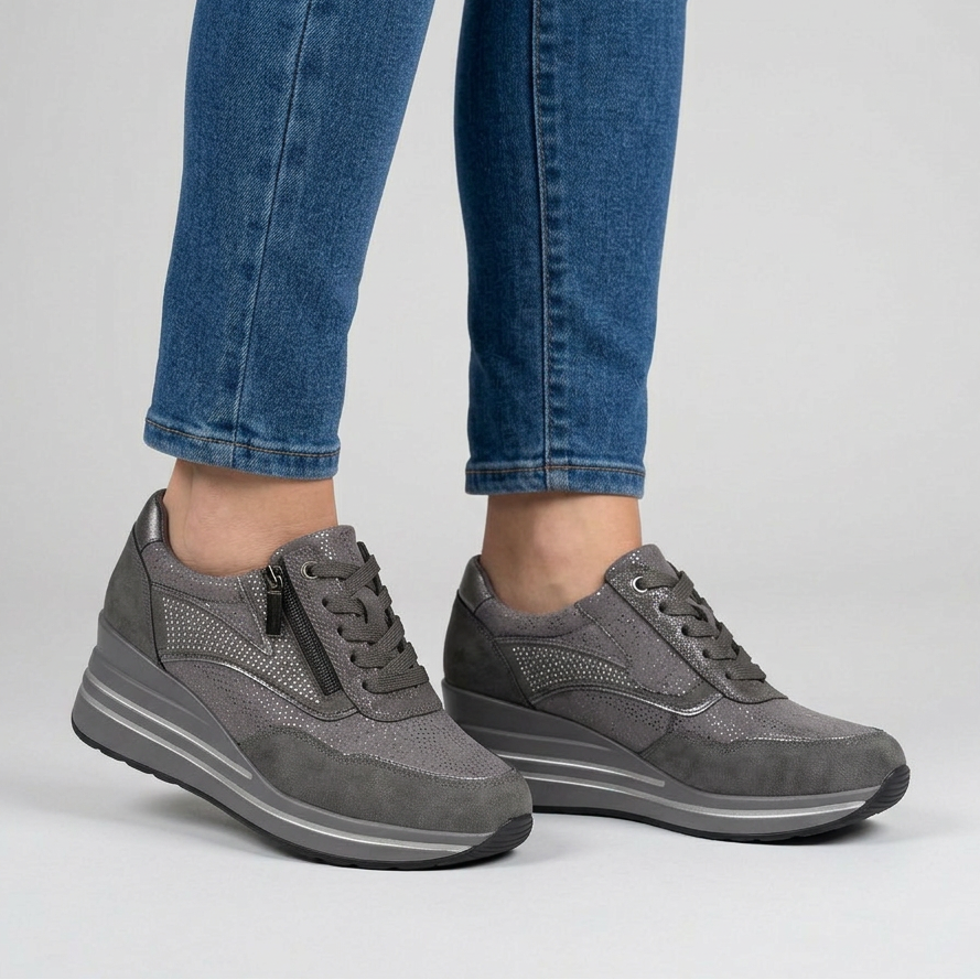 Tosca - Sneakers comoda donna con zeppa
