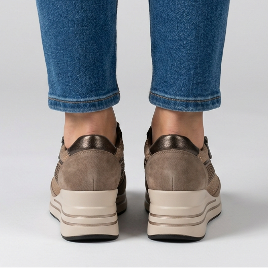 Tosca - Sneakers comoda donna con zeppa