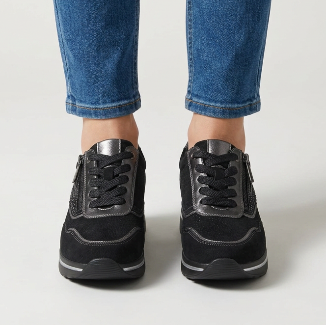 Tosca - Sneakers comoda donna con zeppa