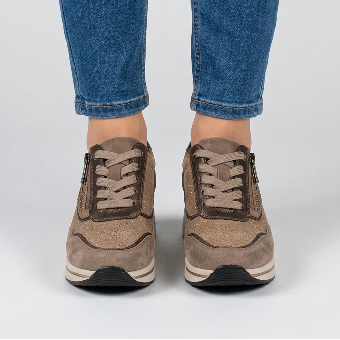 Tosca - Sneakers comoda donna con zeppa