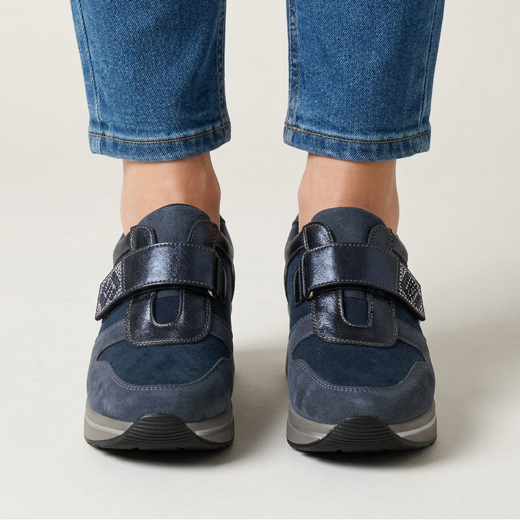 Zelinda - Sneakers comoda donna con zeppa