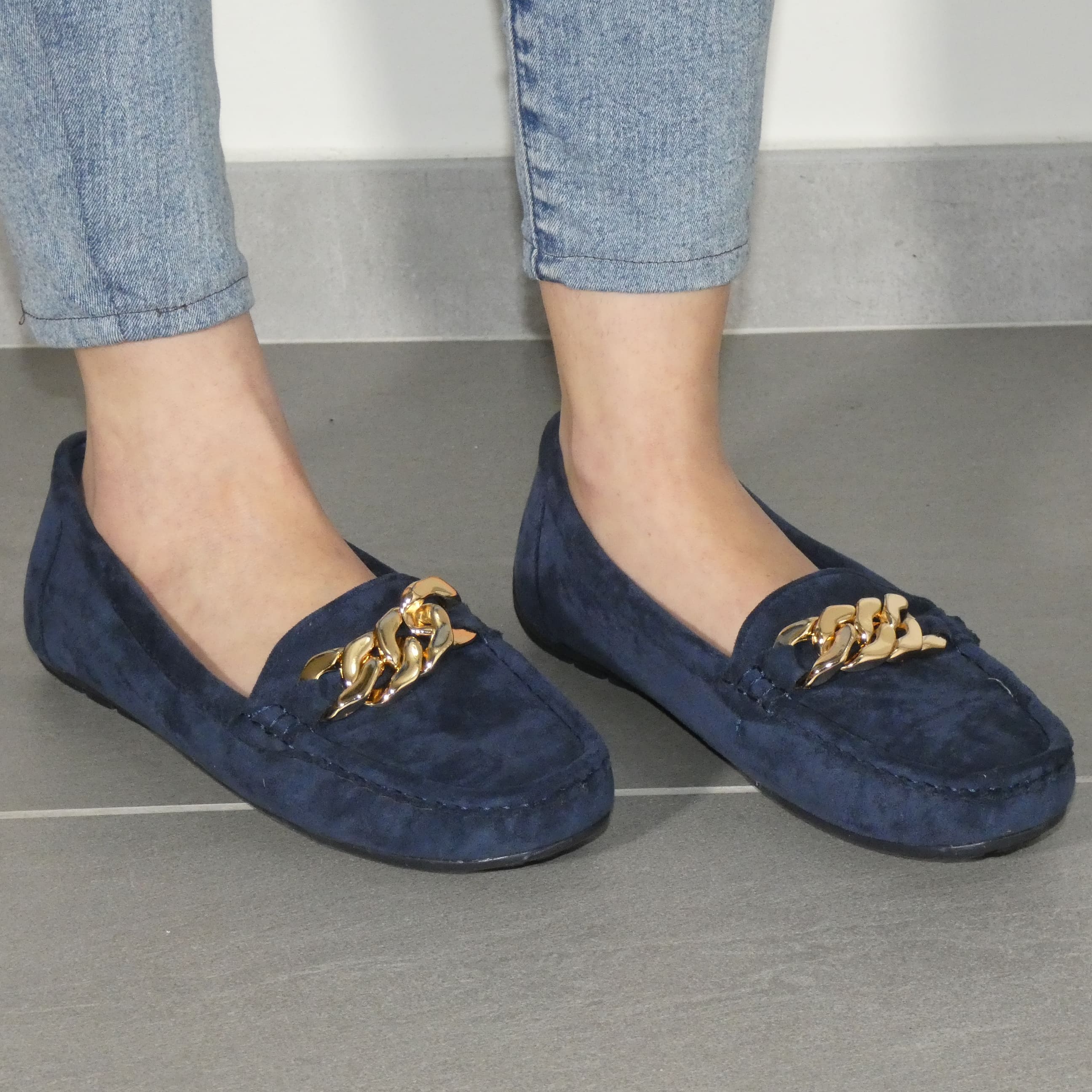 Maria - Mocassino Donna Scamosciato e MEMORY