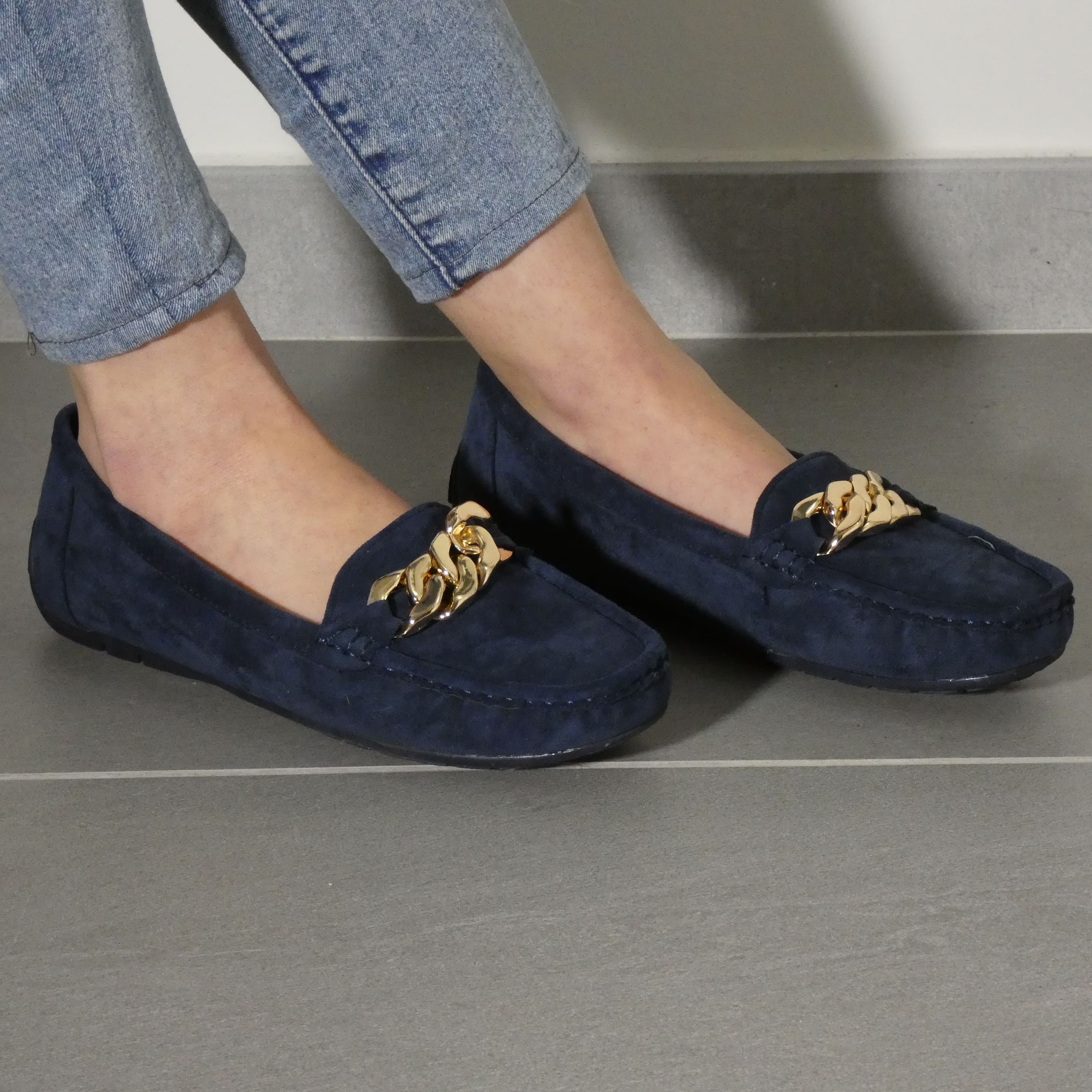 Maria - Mocassino Donna Scamosciato e MEMORY