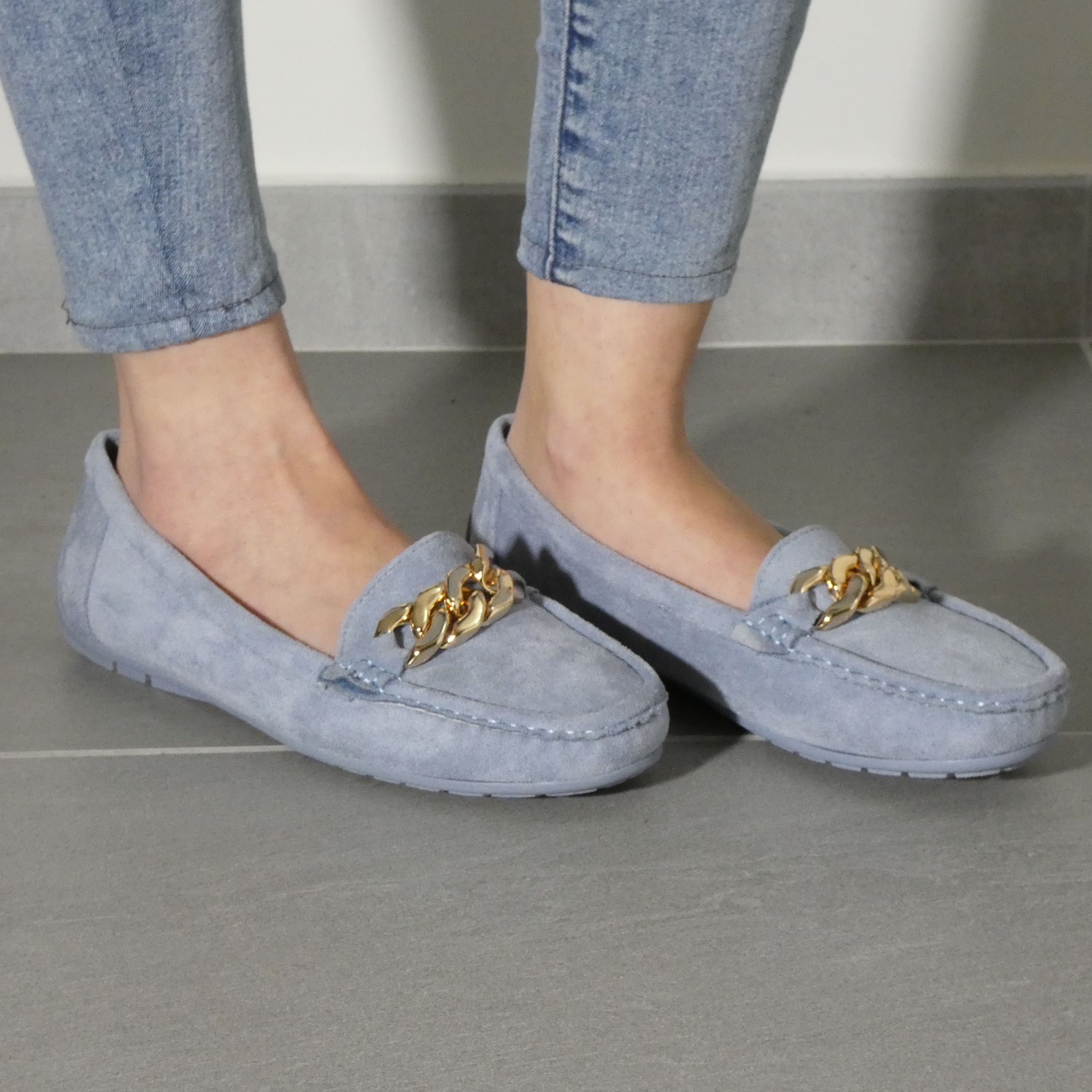 Maria - Mocassino Donna Scamosciato e MEMORY