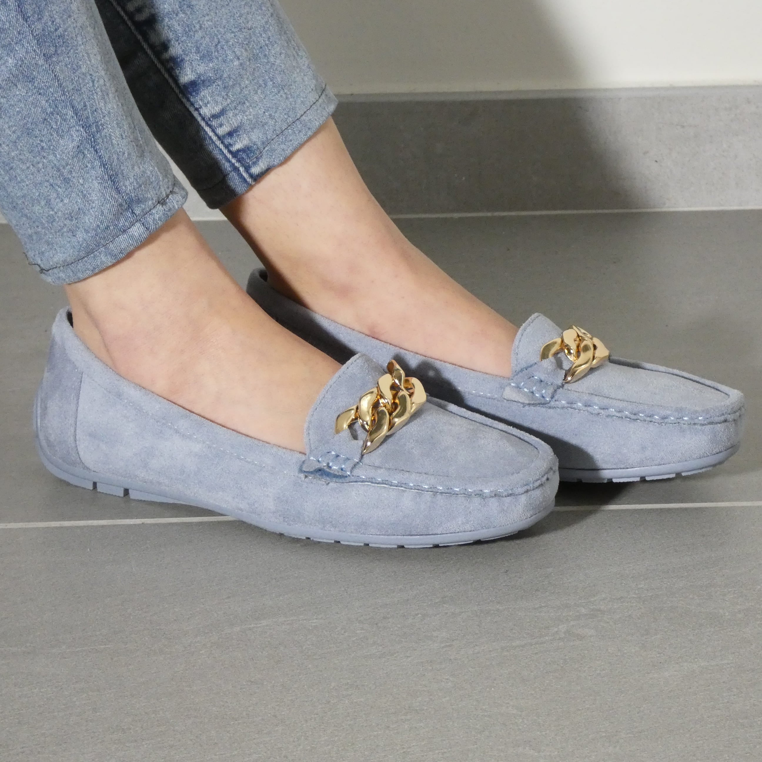 Maria - Mocassino Donna Scamosciato e MEMORY