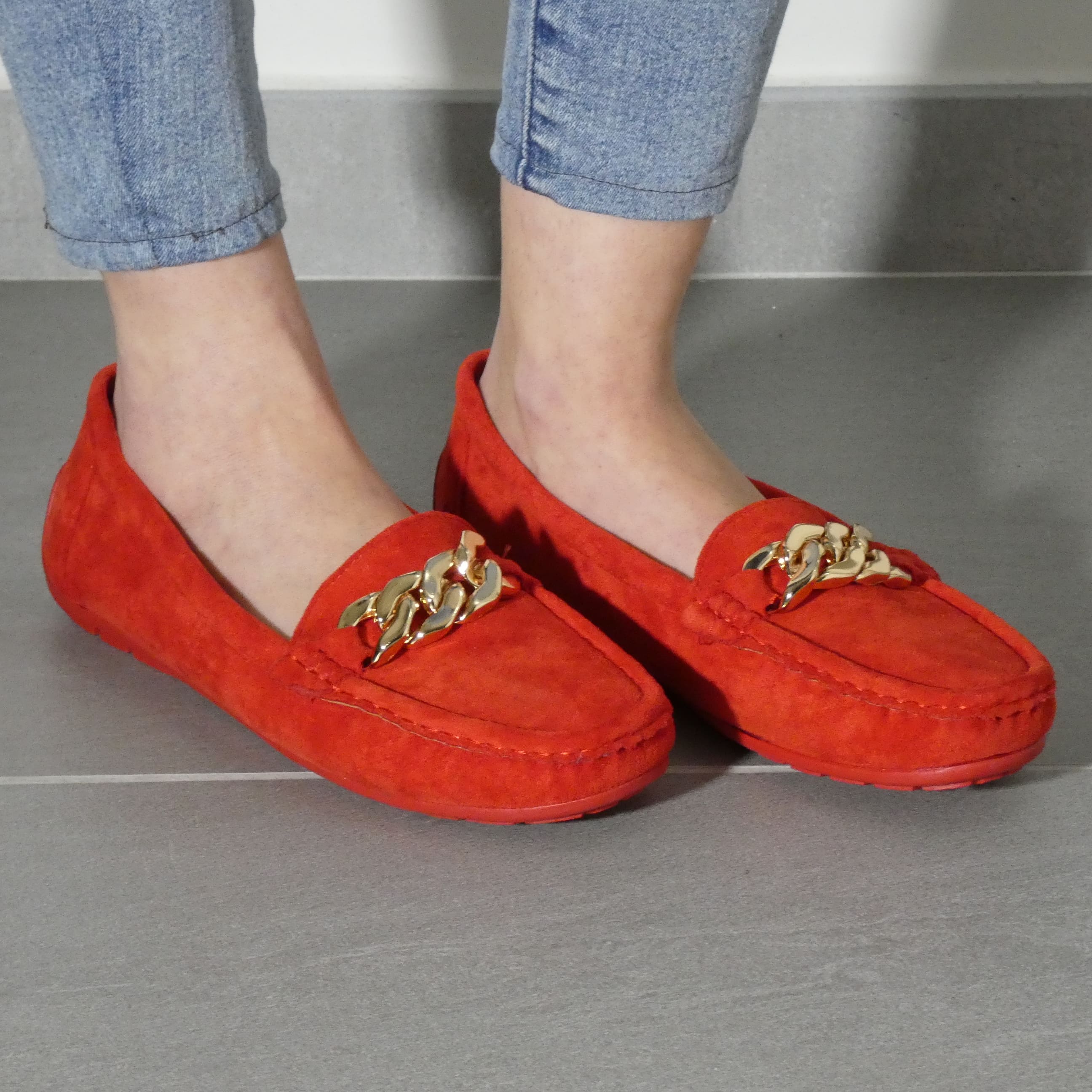 Maria - Mocassino Donna Scamosciato e MEMORY