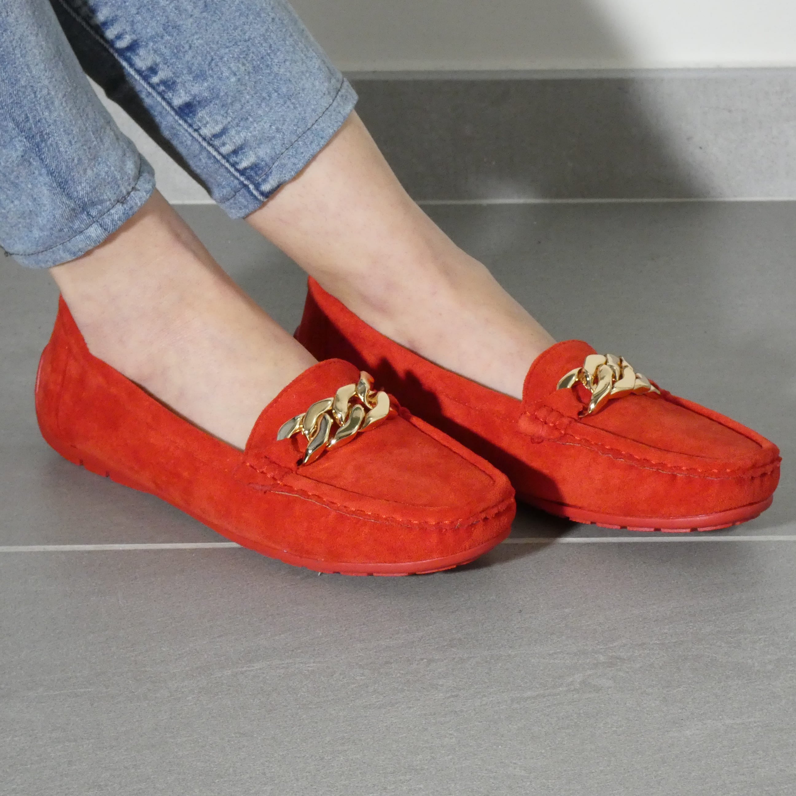 Maria - Mocassino Donna Scamosciato e MEMORY