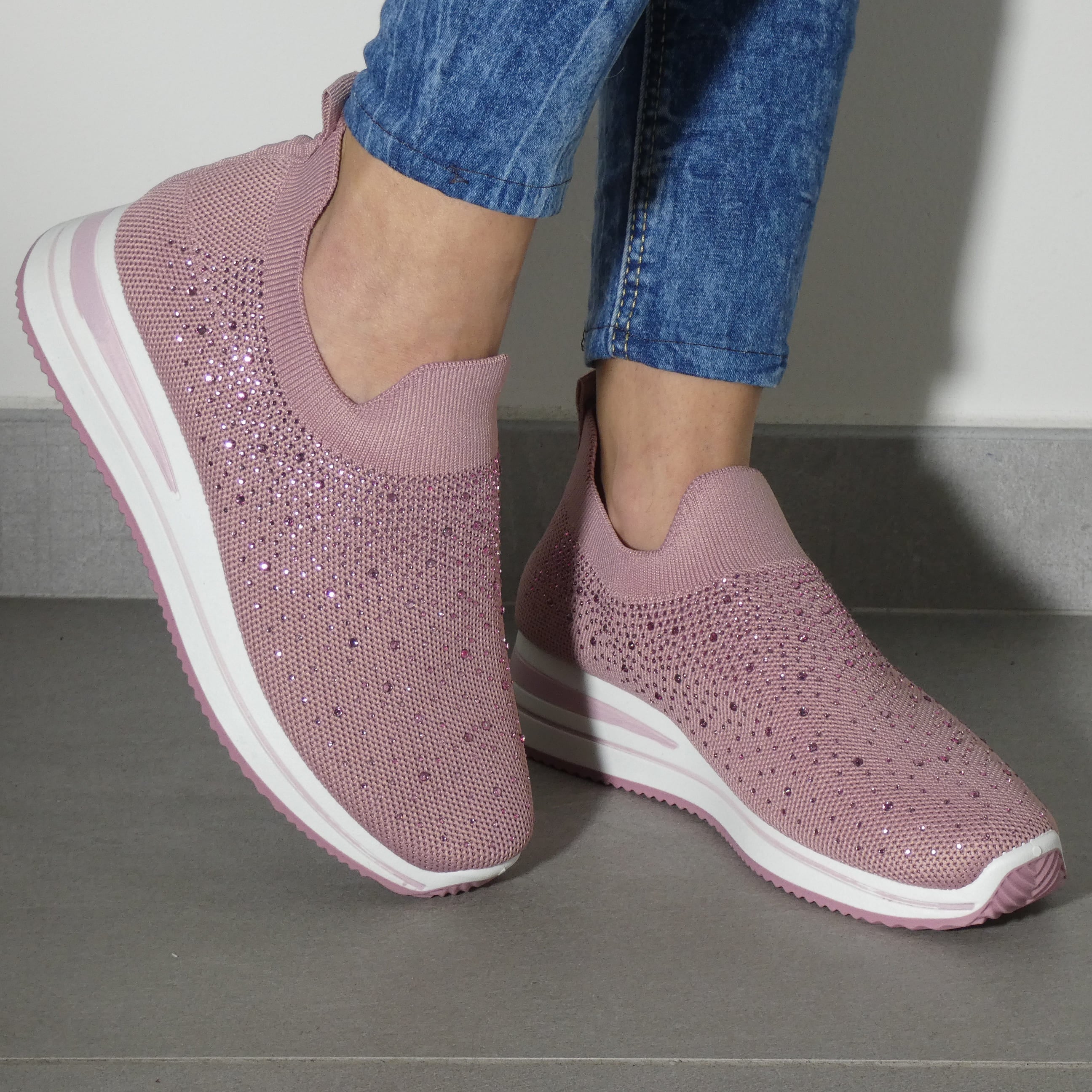 Silvia - Sneakers con Strass